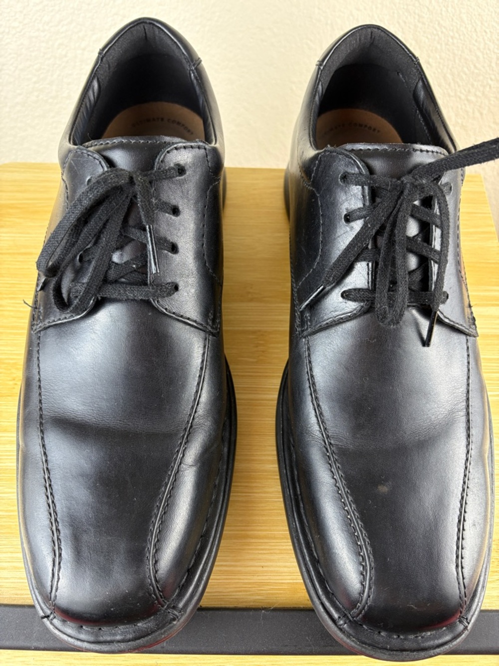 Clarks Men's Kempton Run Black Lace Up Size 12